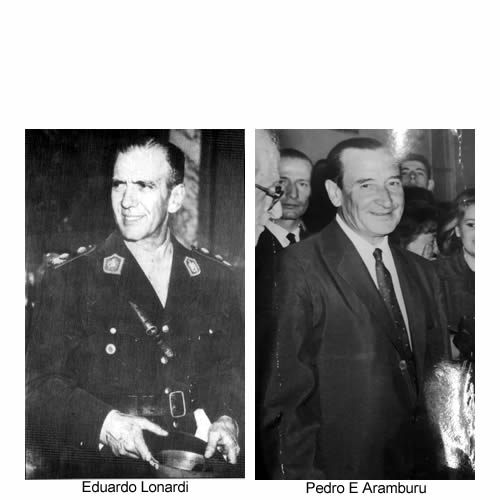 Eduardo Lonardi y Pedro Aramburu